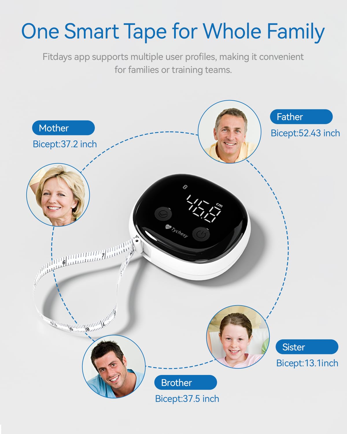 Smart Fitness Tape with App – Track Your Body Goals
