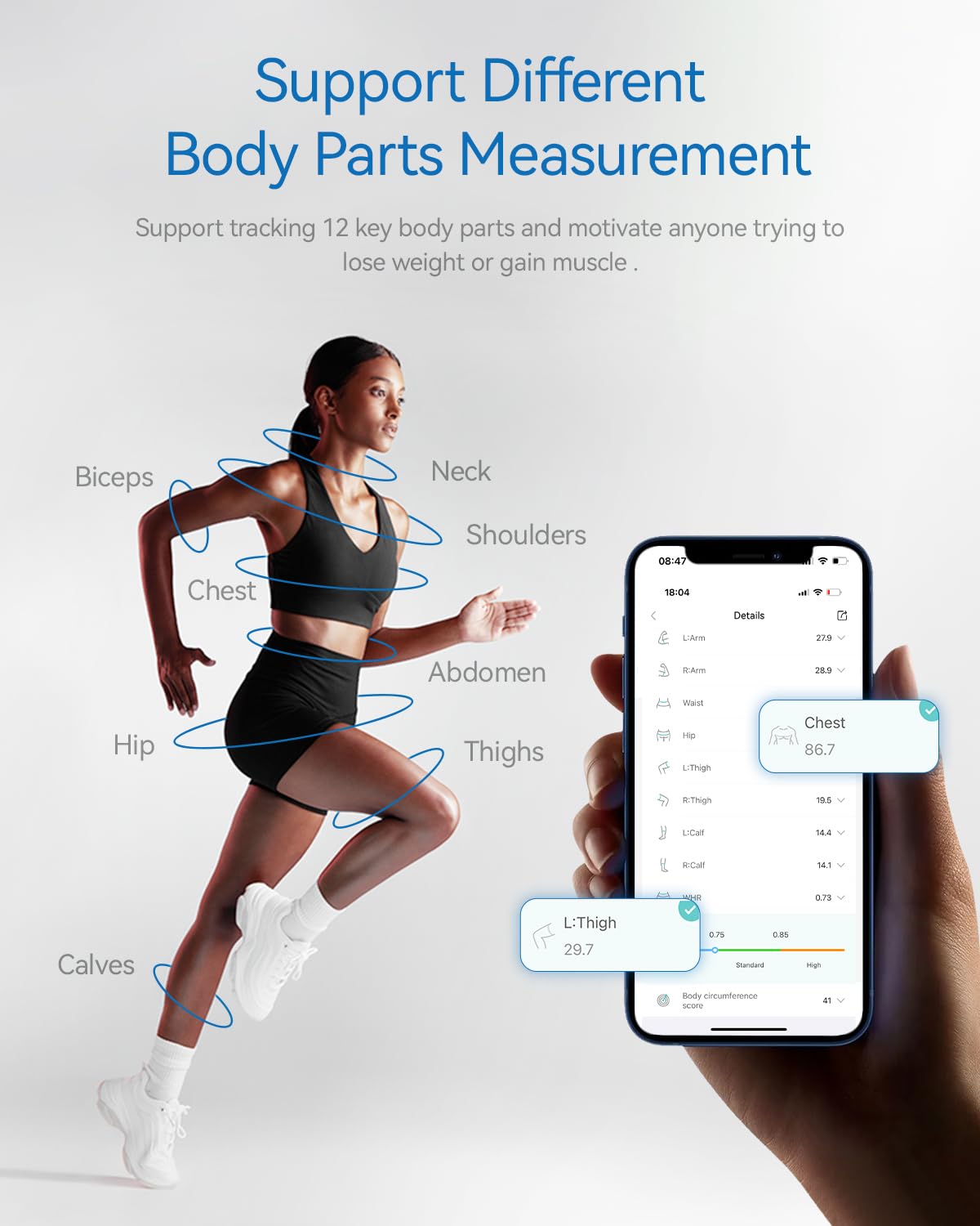 Smart Fitness Tape with App – Track Your Body Goals