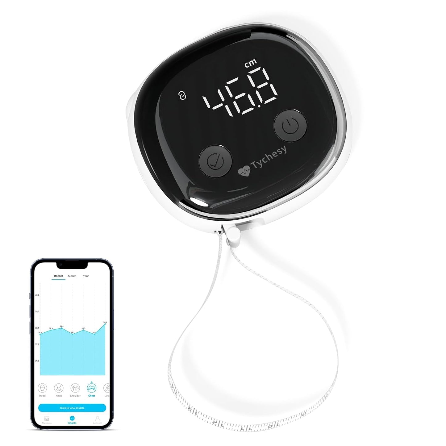 Smart Fitness Tape with App – Track Your Body Goals